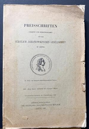 Geschichte der Leipziger Messen (Preisschriften, gekrönt und herausgegeben von der Fürstlich Jabl...