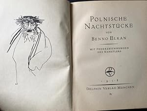 Imagen del vendedor de Polnische Nachtstcke. Mit Federzeichnungen des Knstlers. a la venta por Treptower Buecherkabinett Inh. Schultz Volha