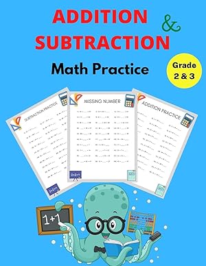 Immagine del venditore per Addition and Subtraction Math Practice Grade 2&3 venduto da moluna