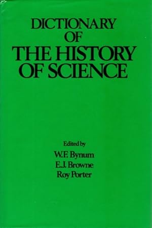 Image du vendeur pour DICTIONARY OF THE HISTORY OF SCIENCE mis en vente par By The Way Books