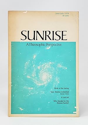 Image du vendeur pour Sunrise: A Theosophic Perspective (June-July 1978, Volume 27, Number 9) mis en vente par Underground Books, ABAA