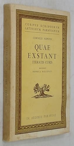 Bild des Verkufers fr Cornelii Nepotis: Quae Exstant (Prima Ristampa, Seconda Edizione) zum Verkauf von Powell's Bookstores Chicago, ABAA