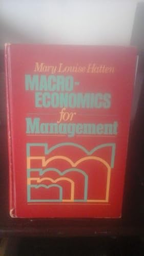 Seller image for Macroeconomics for Management for sale by Stone Soup Books Inc