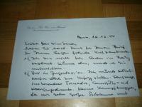 Kai-Uwe von Hassel (1913-1997) längerer handschriftlicher Brief über Bundeswehr in Jugoslawien. s...