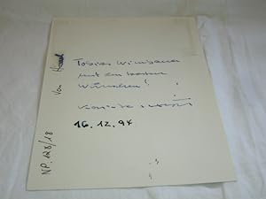 Original Autogramm Kai-Uwe von Hassel (1913-1997) Bundesminister /// Autogramm Autograph signiert...