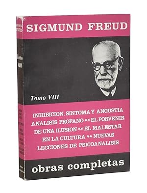 Imagen del vendedor de OBRAS COMPLETAS, TOMO VIII (1925-1933): INHIBICIN, SNTOMA Y ANGUSTIA. ANLISIS PROFANO. EL PORVENIR DE UNA ILUSIN. EL MALESTAR EN LA CULTURA. NUEVAS LECCIONES INTRODUCTORIAS AL PSICOANLISIS a la venta por Librera Monogatari