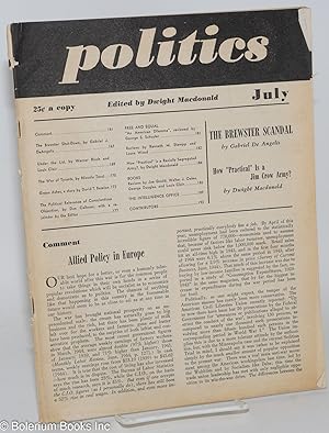 Politics; vol. 1, no. 6, July 1944