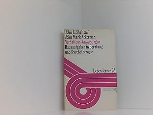 Bild des Verkufers fr Verhaltens - Anweisungen. Hausaufgaben in Beratung und Psychotherapie zum Verkauf von Book Broker