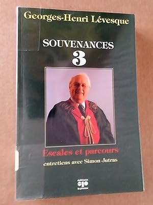 Seller image for Souvenances 1, 2 remous et clatements et 3 Escales et parcours for sale by Livresse