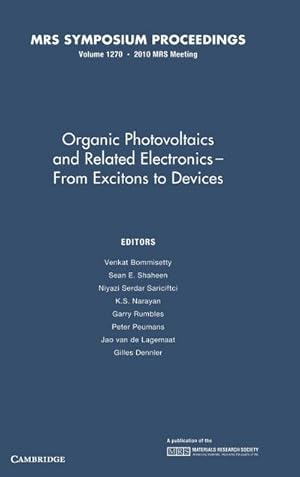 Seller image for Organic Photovoltaics and Related Electronics - From Excitons to Devices for sale by AHA-BUCH GmbH
