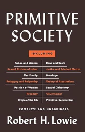 Seller image for Primitive Society for sale by AHA-BUCH GmbH