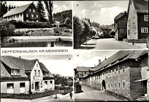 Bild des Verkufers fr Ansichtskarte / Postkarte Oepfershausen Wasungen im Thringer Wald, Arbeitererholungsheim, Hauptstrae, Konsum, Schlo zum Verkauf von akpool GmbH