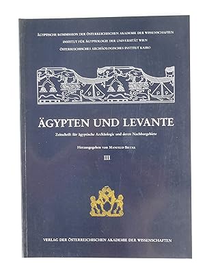 Bild des Verkufers fr gypten und Levante. Egypt and the Levant III. zum Verkauf von Antiquariat Dorner