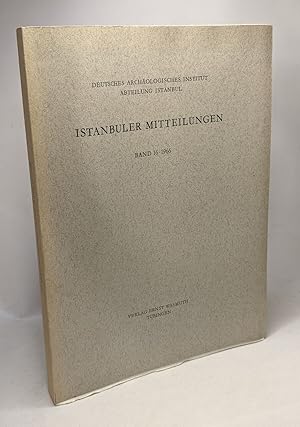 Istanbuler mitteilungen - BAND 16 1966 - deutsches archäologisches institut abteilung istanbul