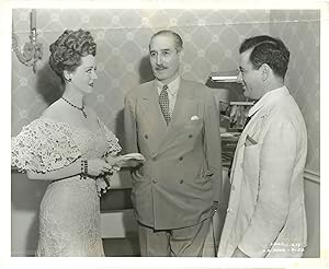 Bild des Verkufers fr The Little Foxes (Original photograph of William Wyler, Bette Davis, and Victor Sassoon on the set of the 1941 film) zum Verkauf von Royal Books, Inc., ABAA