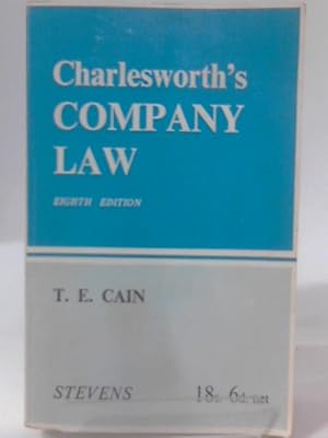 Imagen del vendedor de Charlesworth's Company Law (Eighth Edition) a la venta por World of Rare Books