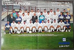 ANTIGUO POSTER VALENCIA C.F TEMPORADA1992-93. DIARIO LEVANTE