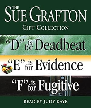 Image du vendeur pour Sue Grafton DEF Gift Collection: "D" Is for Deadbeat, "E" Is for Evidence, "F" Is for Fugitive (A Kinsey Millhone Novel) mis en vente par Pieuler Store
