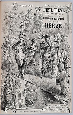 L'Oeil Crevé. Opéra-bouffe en 3 Actes Paroles de Mrs. Hector Crémieux et Hervé