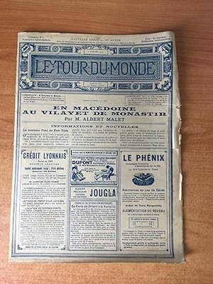 Imagen del vendedor de LE TOUR DU MONDE 1904 n 1 : EN MACEDOINE AU VILAYET DE MONASTIR, LE LAC MENZALEH SES VILLES DISPARUES a la venta por KEMOLA