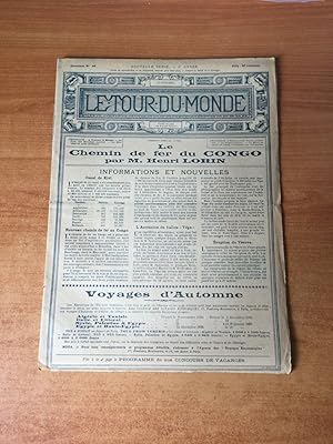 Image du vendeur pour LE TOUR DU MONDE 1898 n 42 : LE CHEMIN DE FER DU CONGO, au pays des mystres bretons le mystre de saint Gwnol  Ploujean-Morlaix mis en vente par KEMOLA