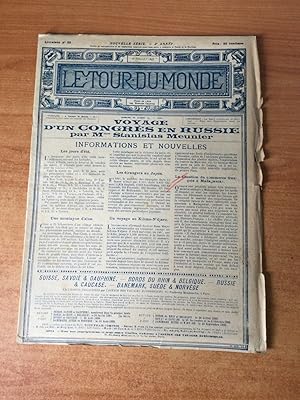 Seller image for LE TOUR DU MONDE 1898 n 29 : VOYAGE D'UN CONGRES EN RUSSIE, monographie d'un chef de pirates au Tonkin for sale by KEMOLA