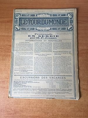 Bild des Verkufers fr LE TOUR DU MONDE 1898 n 34 : PROMENADE EN SERBIE, la situation politique aux Philippines zum Verkauf von KEMOLA