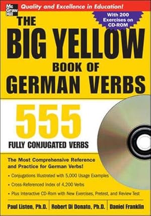 Seller image for The Big Yellow Book of German Verbs (Book w/CD-ROM): 555 Fully Conjugated Verbs for sale by Pieuler Store