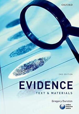 Immagine del venditore per Evidence: Text & Materials venduto da Pieuler Store