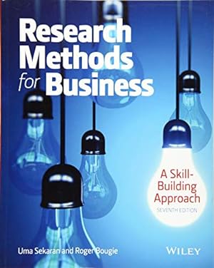 Seller image for Research Methods For Business: A Skill Building Approach for sale by Pieuler Store