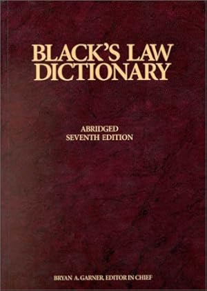 Seller image for Blacks Law Dictionary, 7th Edition for sale by Pieuler Store