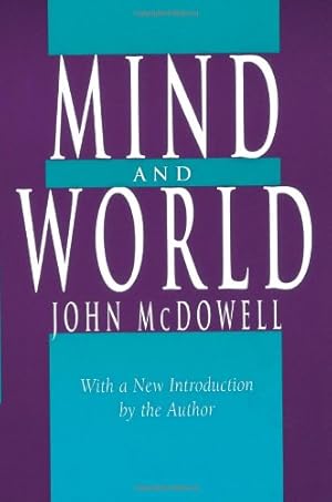 Imagen del vendedor de Mind and World: With a New Introduction by the Author a la venta por Pieuler Store