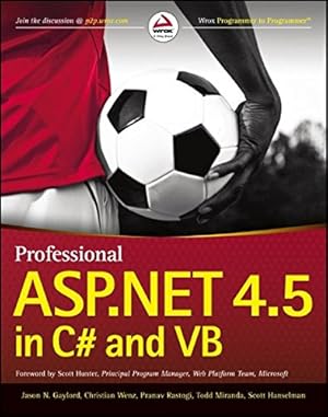 Bild des Verkufers fr Professional ASP.NET 4.5 in C# and VB zum Verkauf von Pieuler Store