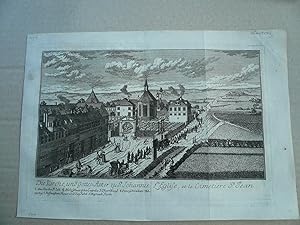 Nürnberg-St.Johannis, anno 1760, Ansicht, Roth C.M., Kupferstich--selten-- Verlag: Prospecte alle...
