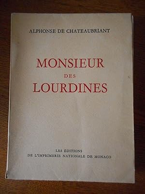 Image du vendeur pour Monsieur de Lourdines - Prix Goncourt 1911 mis en vente par Frederic Delbos