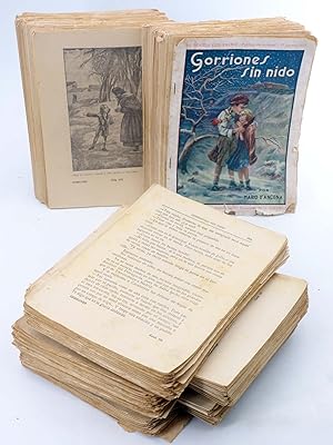 GORRIONES SIN NIDO 1-325. COMPLETA A FALTA DE 3 CUADERNOS (Mario D'Ancona / Pertegás) Guerri, 1932