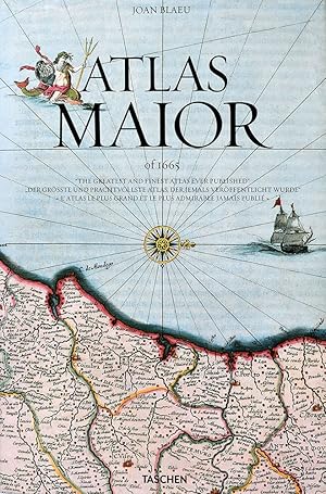 Seller image for Atlas Maior of 1665. "The Greatest and finest Atlas ever Published". "Der grte und prachtvollste Atlas, der jemals verffentlicht wurde". "L'Atlas le plus grand et le plus admirable jamais publie". Indroduction and texts by / Einfhrung und Texte von / Introduction et textes de Peter van der Krogt. Based on the copy in the / Nach dem Original aus der / D'apres l'original de la sterreichische Nationalbibliothek, Vienna. With a selection of original texts by / Mit einer Auswahl der Originaltexte von / Avec une selection de textes originaux de Joan Blaeu. Directed and produced by Benedikt Taschen. for sale by Antiquariat Lenzen