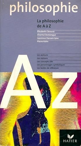 Seller image for La philosophie de A ? Z - Inconnu for sale by Book Hmisphres