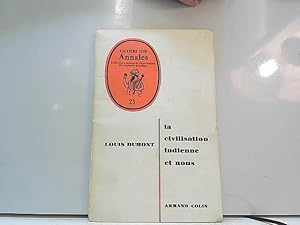 Bild des Verkufers fr Cahiers des annales 23 la civilisation indienne et nous zum Verkauf von JLG_livres anciens et modernes