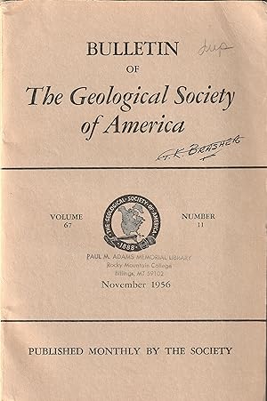 Bulletin of The Geological Society of America, Vol. 67 No 11