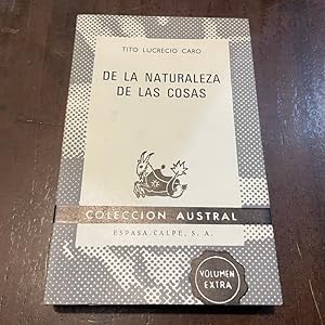 Imagen del vendedor de De la naturaleza de las cosas a la venta por Kavka Libros