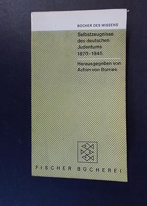 Immagine del venditore per Selbstzeugnisse des deutschen Judentums 1870-1945 venduto da Antiquariat Strter