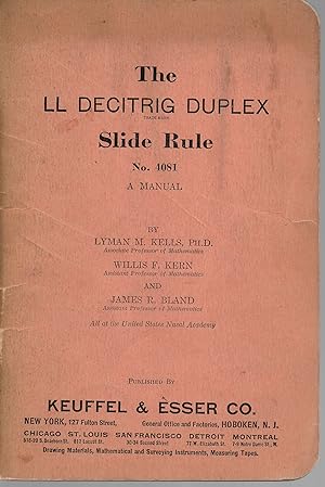 Immagine del venditore per The LL Decitrig Duplex Slide Rule No 4081: A Manual venduto da Cher Bibler