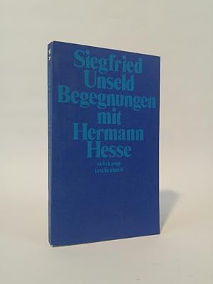 Bild des Verkufers fr Begegnungen mit Hermann Hesse, zum Verkauf von ANTIQUARIAT Franke BRUDDENBOOKS