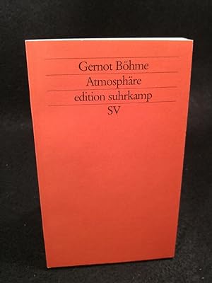 Bild des Verkufers fr Atmosphre [Neubuch] Essays zur neuen sthetik zum Verkauf von ANTIQUARIAT Franke BRUDDENBOOKS