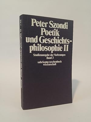 Seller image for Studienausgabe der Vorlesungen, Band 3: Poetik und Geschichtsphilosophie II for sale by ANTIQUARIAT Franke BRUDDENBOOKS