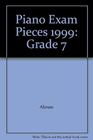 Seller image for Piano Exam Pieces 1999: Grade 7 for sale by WeBuyBooks