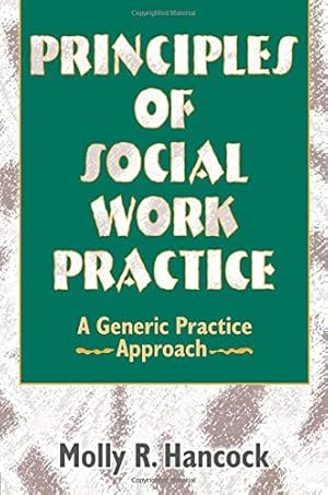 Seller image for Principles of Social Work Practice: A Generic Practice Approach (Haworth Social Work Practice) for sale by Pieuler Store