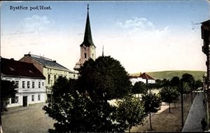 Image du vendeur pour Ansichtskarte / Postkarte pod Hostnem Bistritz am Hostein Region Zlin, Platz, Kirche mis en vente par akpool GmbH