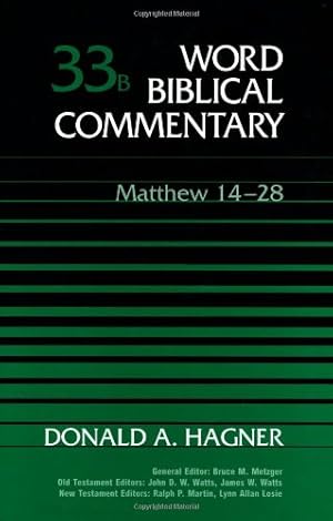 Immagine del venditore per Word Biblical Commentary, Vol. 33b: Matthew 14-28 venduto da Pieuler Store